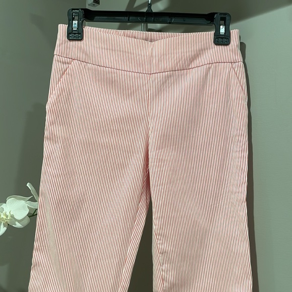 ❗️BUNDLE SALE 4 for $20 NWOT ☀️🌊Stretchy pink stripe summer PANTS - Picture 5 of 10